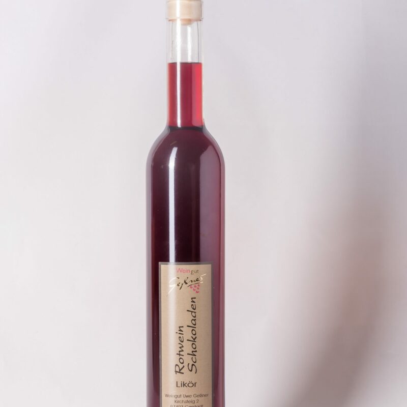 Rotwein-Schokoladen-Likör