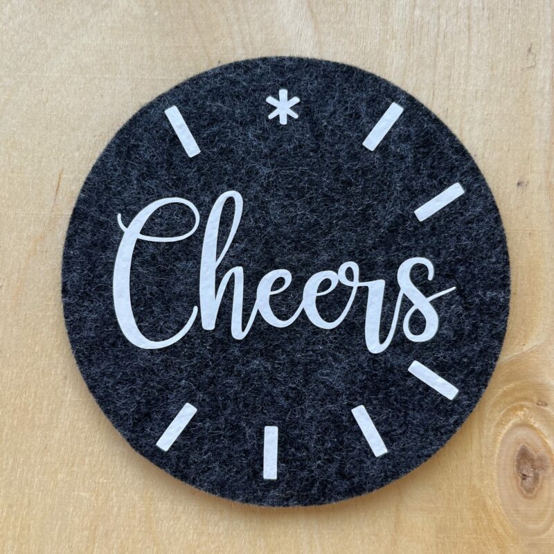 Filzuntersetzer "Cheers"