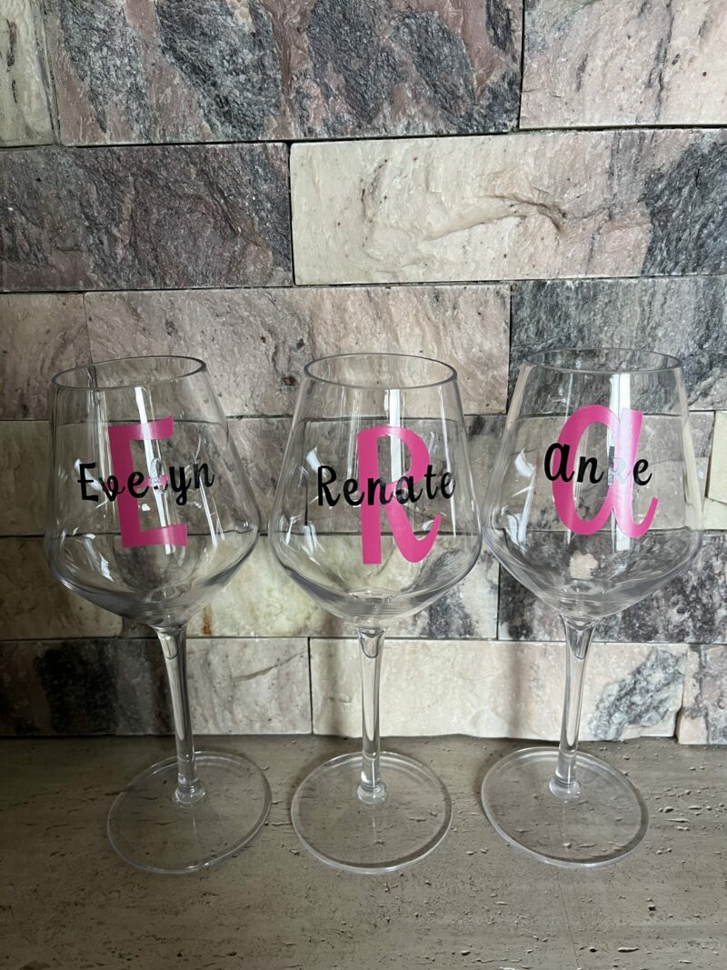 Bruchsicheres personalisiertes Weinglas – Bild 3