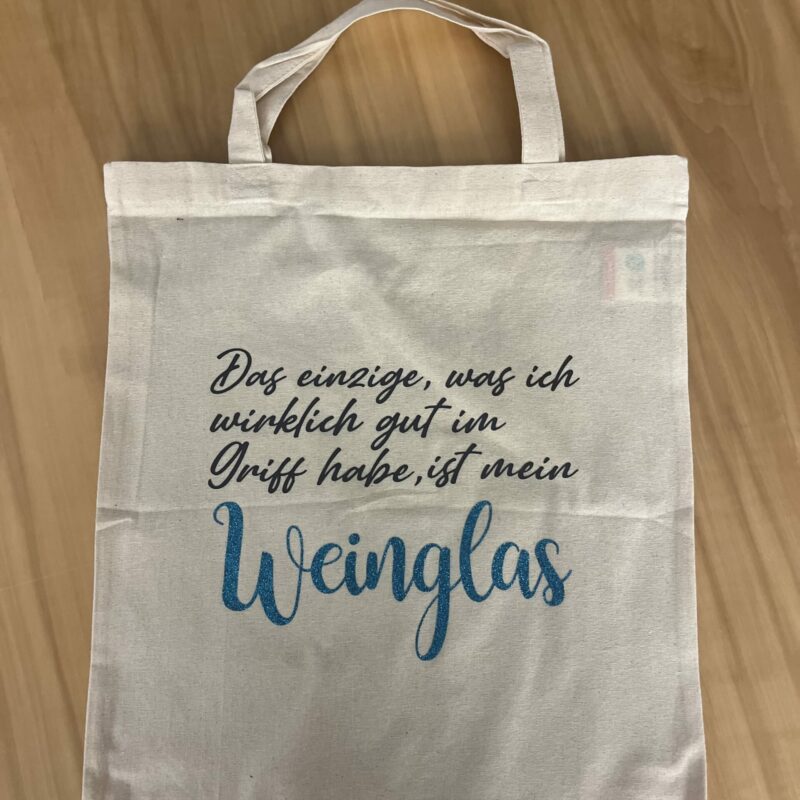 Stofftasche "Das einzige was..."