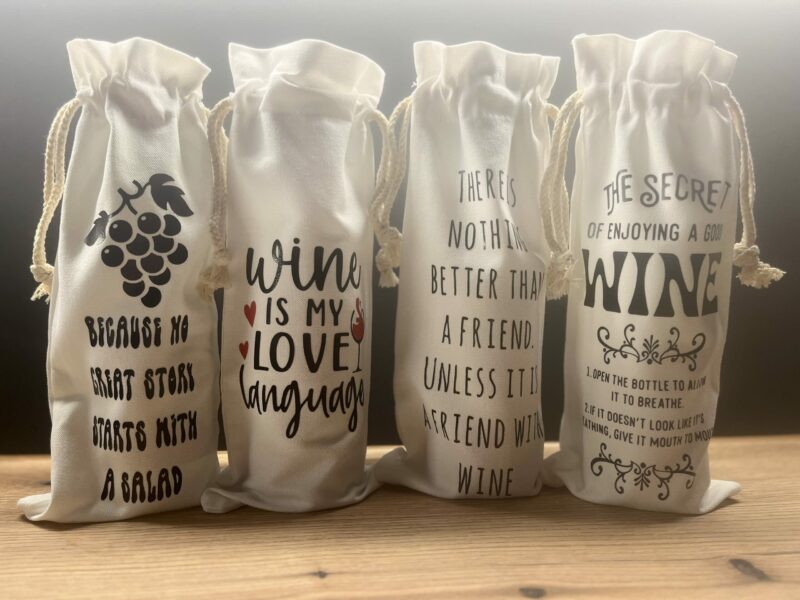 Geschenksäckchen für Weinflaschen